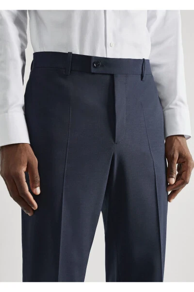 Men's Navy Blue Pants - 4
