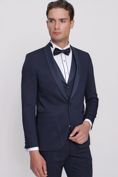 Men's Navy Blue Santorini Ceremony Suit - 11