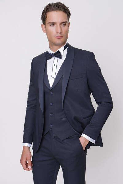 Men's Navy Blue Santorini Ceremony Suit - 13