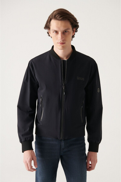 Men's Navy Bomber Jacket - 6