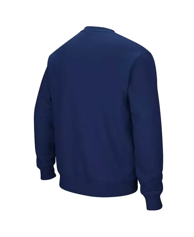 Men's Navy Columbia University Arch & Logo Pullover Sweatshirt - 3