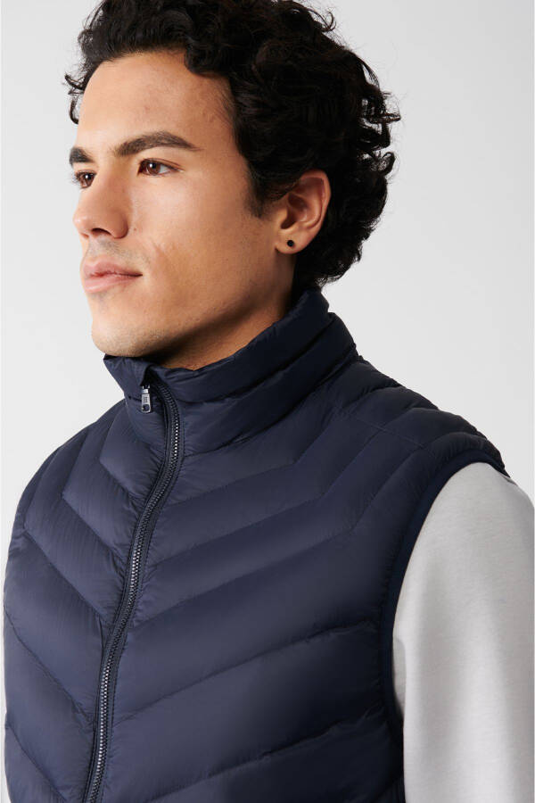 Men's Navy Down Puffer Vest Water Repellent Windproof Comfort Fit B006520 - 8