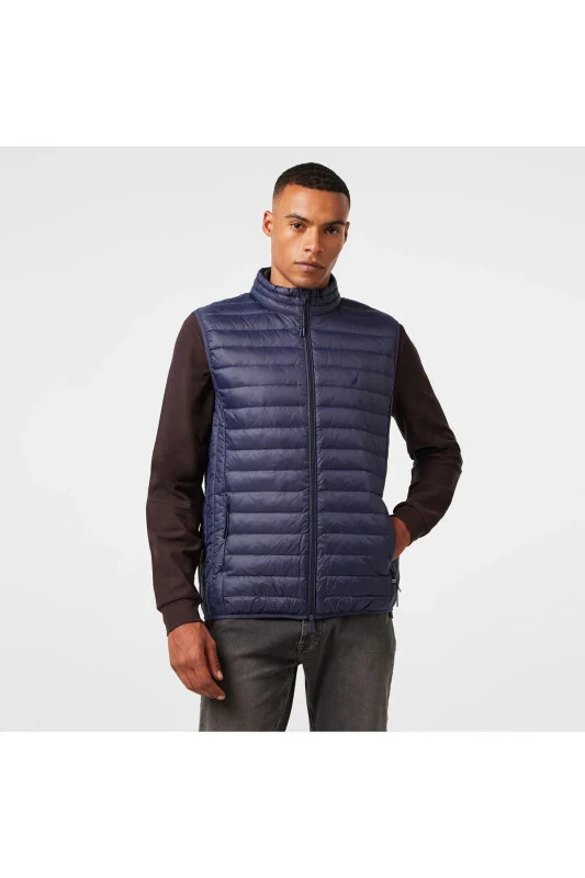 Men's Navy Down Vest - NAUTICA