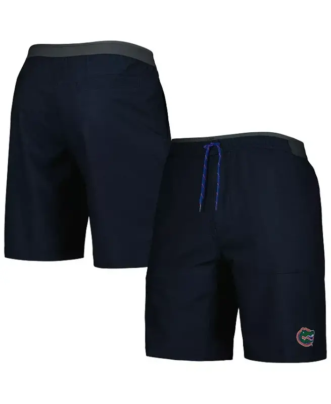 Men's Navy Florida Gators Twisted Creek Omni-Shield Shorts - 1