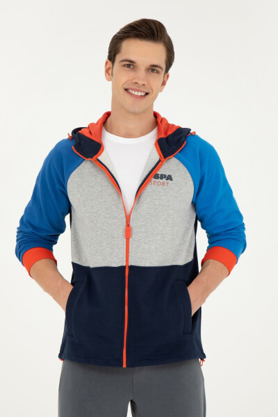 Men's Navy Knit Cardigan - 3