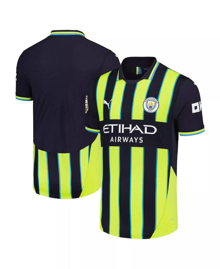 Men's Navy Manchester City 2024/25 Away Authentic Jersey Navy - 1