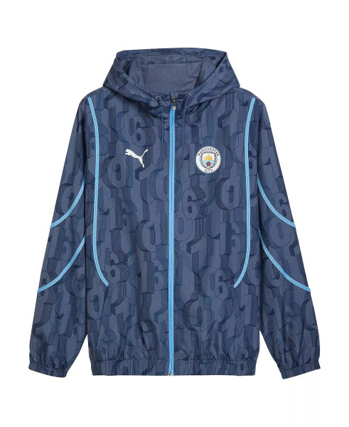 Men's Navy Manchester City 2024/25 Pre-Match Anthem dryCELL Full-Zip Hoodie Jacket Blue - 4