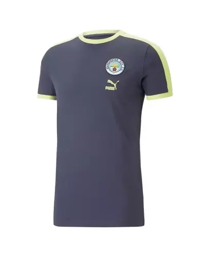 Men's Navy Manchester City ftblHeritage futbolkasi - Navy - 2