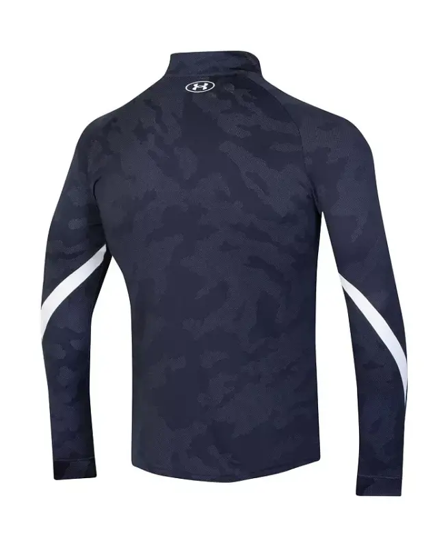 Men's Navy Notre Dame Fighting Irish Gameday Camo Quarter-Zip Top-Navy - 3