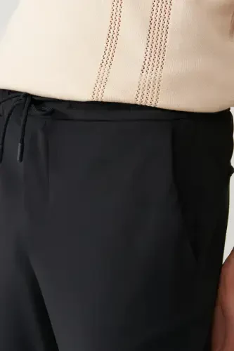 Men's Navy Sardis Relaxed Fit Pants Knit Waist Elastic A41y3036 - 6