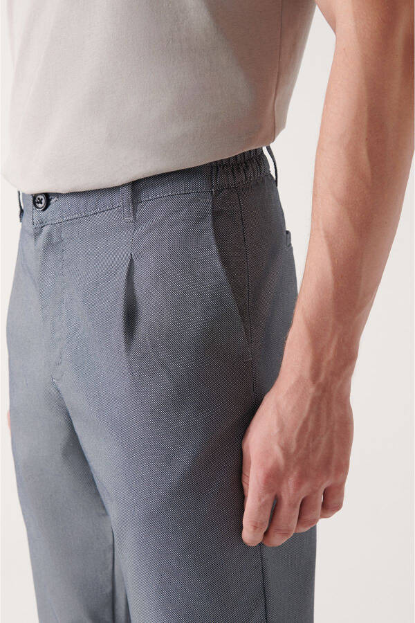 Men's Navy Slim Fit Chino Pants - 4