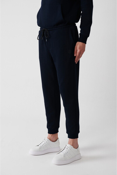 Men's Navy Sweatpants - 10