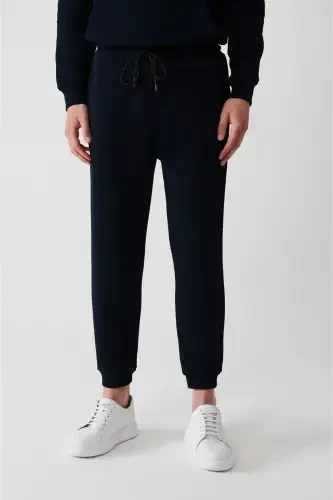 Men's Navy Sweatpants - AVVA (1)