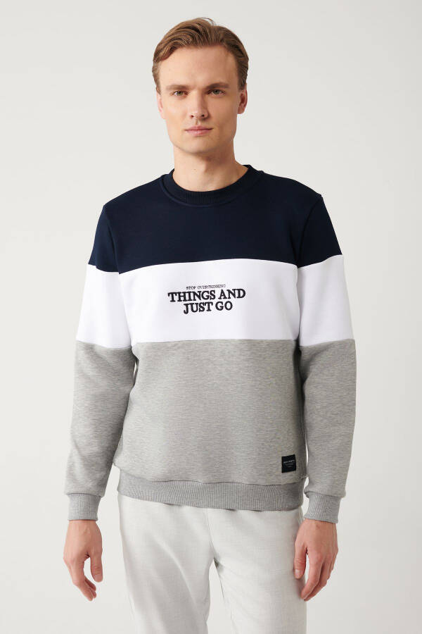 Men's Navy Sweatshirt - 3