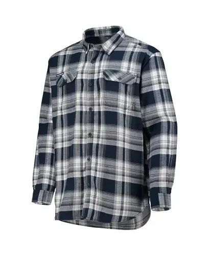 Men's Navy, White Dallas Cowboys Flare Gun Omni-Wick Button-Up Long Sleeve Shirt - 3