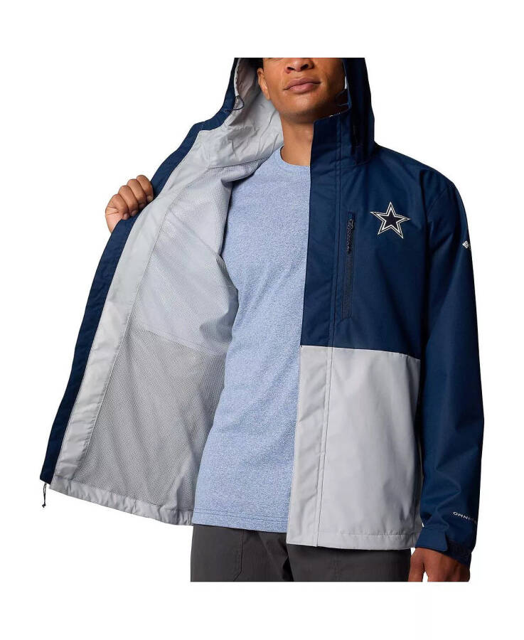 Men's Navy/Silver Dallas Cowboys Field Bound Omni-Shield Full Zip Jacket Navy, Silver - 2