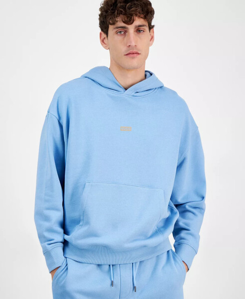 Men's Nazardo Relaxed Fit Long Sleeve Logo Hoodie Light/Pastel Blue - 1