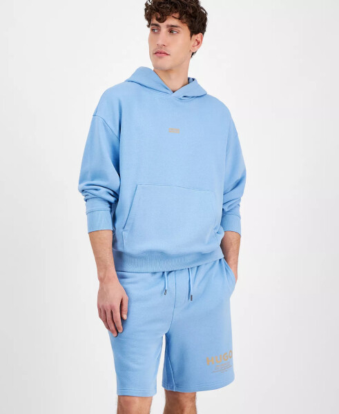 Men's Nazardo Relaxed Fit Long Sleeve Logo Hoodie Light/Pastel Blue - 2