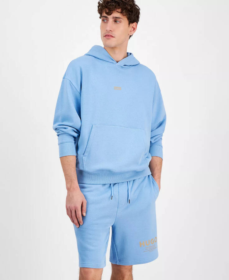 Men's Nazardo Relaxed Fit Long Sleeve Logo Hoodie Light/Pastel Blue - 2