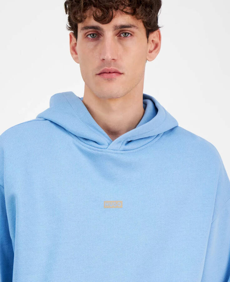 Men's Nazardo Relaxed Fit Long Sleeve Logo Hoodie Light/Pastel Blue - 3