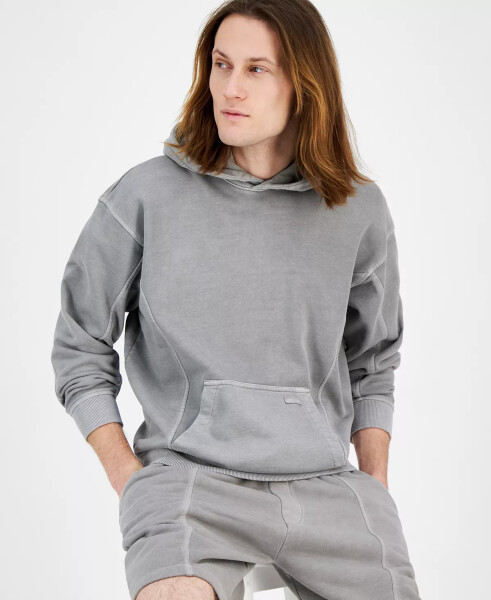 Men's Neliso Relaxed Fit Long Sleeve Hoodie Gray - 3