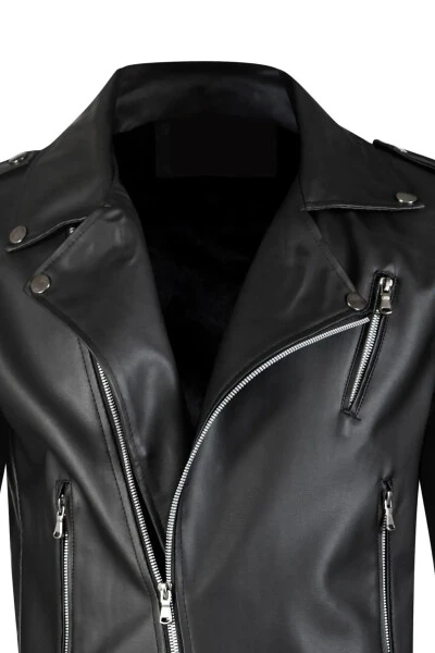 Men's New Season Leather Jacket - 5