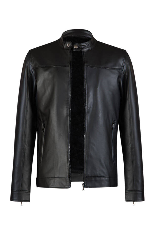 Men's New Season Leather Jacket - 4