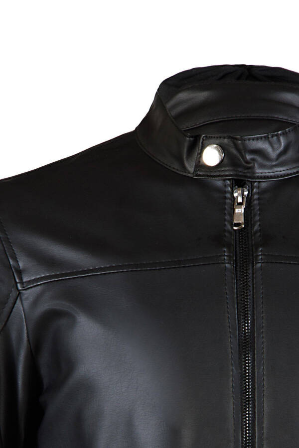 Men's New Season Leather Jacket - 5