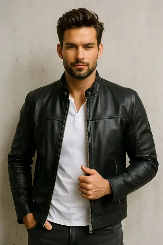 Men's New Season Leather Jacket - 2