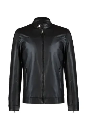 Men's New Season Leather Jacket - 4