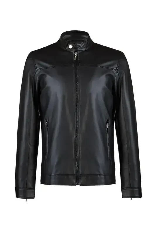Men's New Season Leather Jacket - 4