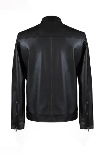Men's New Season Leather Jacket - 7