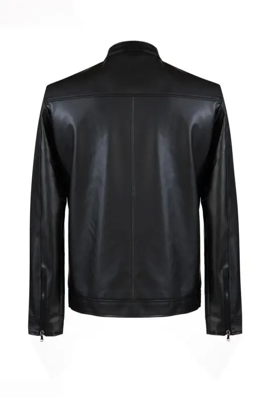 Men's New Season Leather Jacket - 7