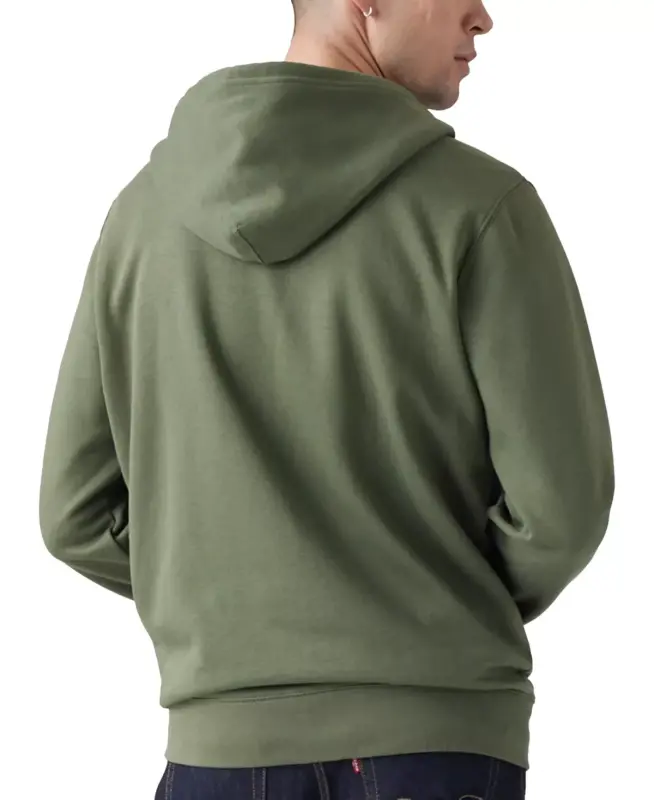 Men's Non-Graphic Zip-Up Standard Fit Hoodie - 2