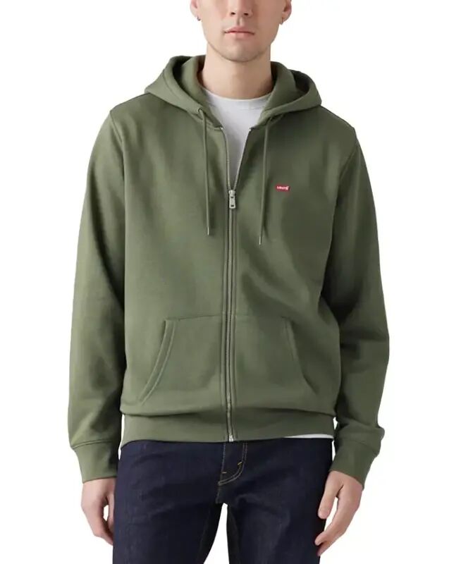 Men's Non-Graphic Zip-Up Standard Fit Hoodie - Thyme - LEVI'S