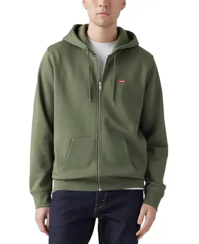 Men's Non-Graphic Zip-Up Standard Fit Hoodie - Thyme - 1