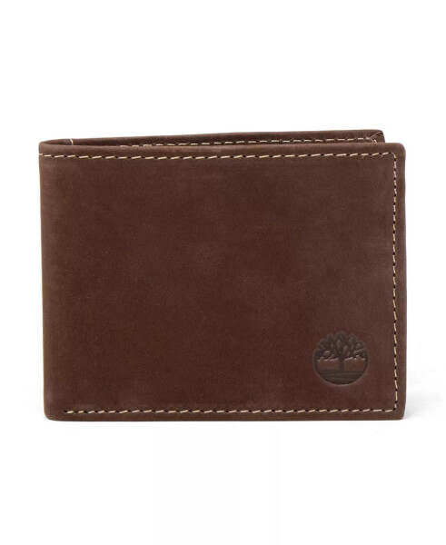 Men's Nubuck Slimfold Wallet Brown - 1