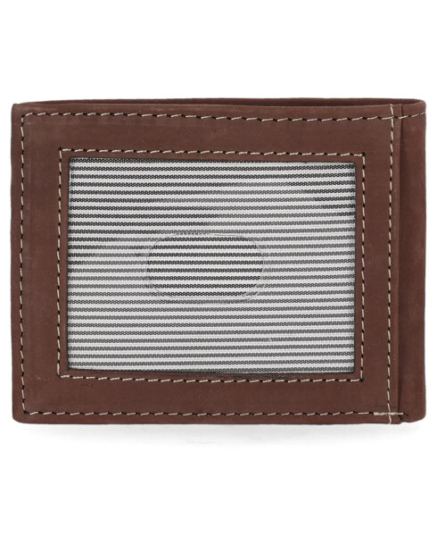 Men's Nubuck Slimfold Wallet Brown - 2