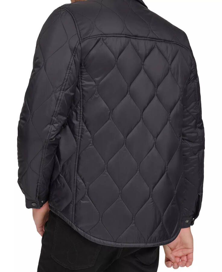 Men's Onion Quilted Shirt Jacket Black - 2