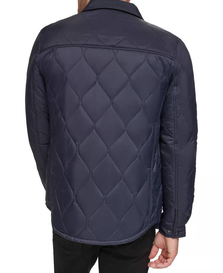 Men's Onion Quilted Shirt Jacket Navy - 2