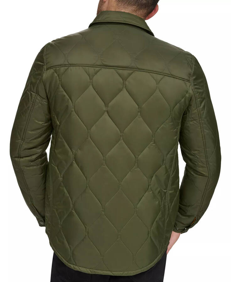 Men's Onion Quilted Shirt Jacket Olive - 2