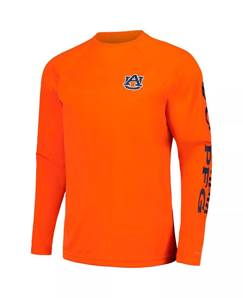 Men's Orange Auburn Tigers Terminal Tackle Omni-Shade Raglan Long Sleeve T-shirt Orange - 3