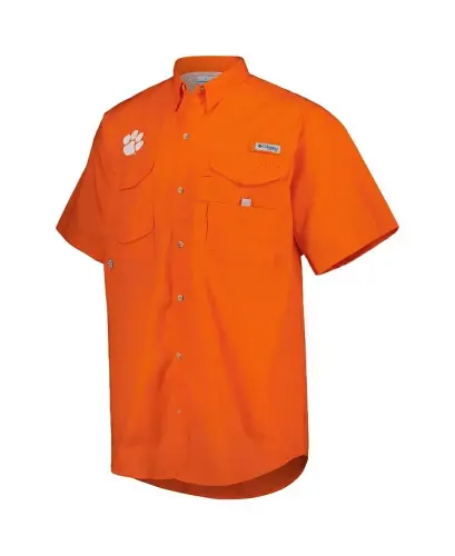 Men's Orange Clemson Tigers Bonehead Button-Up Shirt - COLUMBIA (1)
