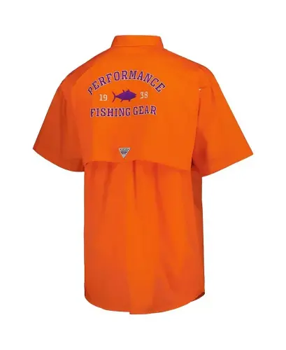 Men's Orange Clemson Tigers Bonehead Tugmachali Ko'ylak - 3