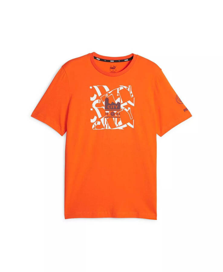 Men's Orange Manchester City FtblCore Graphic T-shirt Orange - 2