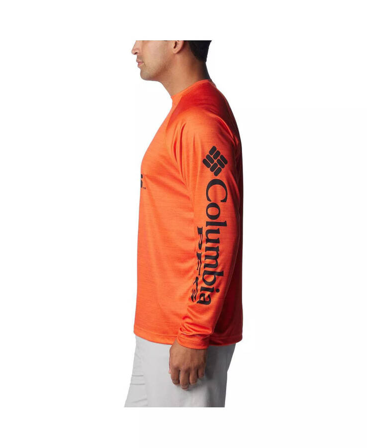 Men's Orange Oregon State Beavers PFG Terminal Tackle Omni-Shade Raglan Long Sleeve T-shirt Orange - 3