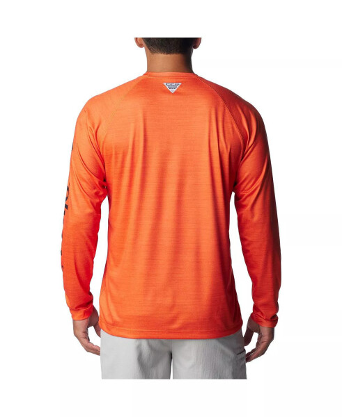 Men's Orange Oregon State Beavers PFG Terminal Tackle Omni-Shade Raglan Long Sleeve T-shirt Orange - 4