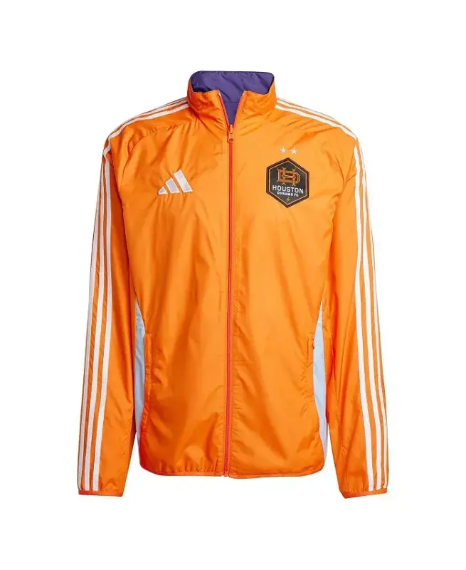 Men's Orange/Purple Houston Dynamo FC 2025 Anthem Reversible Full-Zip Jacket-Orange, Purple - 2