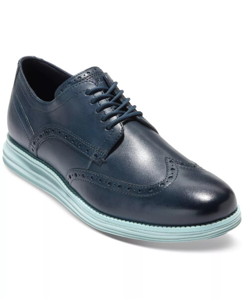 Men's ØriginalGrand Lace-Up Wingtip Oxford Shoes Blue Wing Teal/cloud Blue - 1