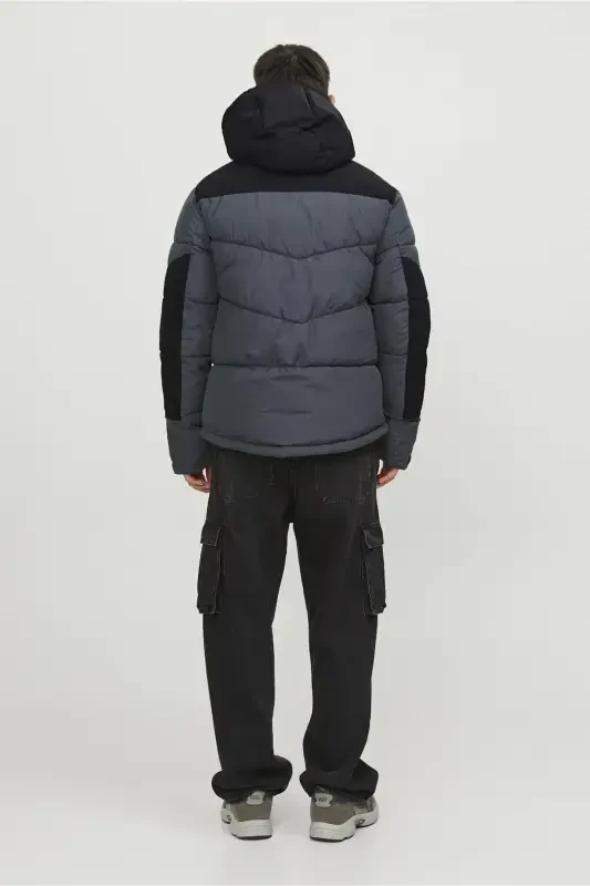 Men's Otis Puffer Jacket-Grey - 2